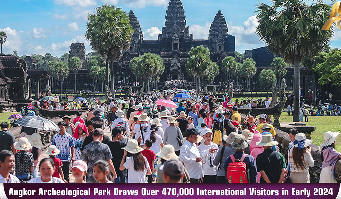 Angkor Archeological Park Draws Over 470,000 International Visitors in Early 2024