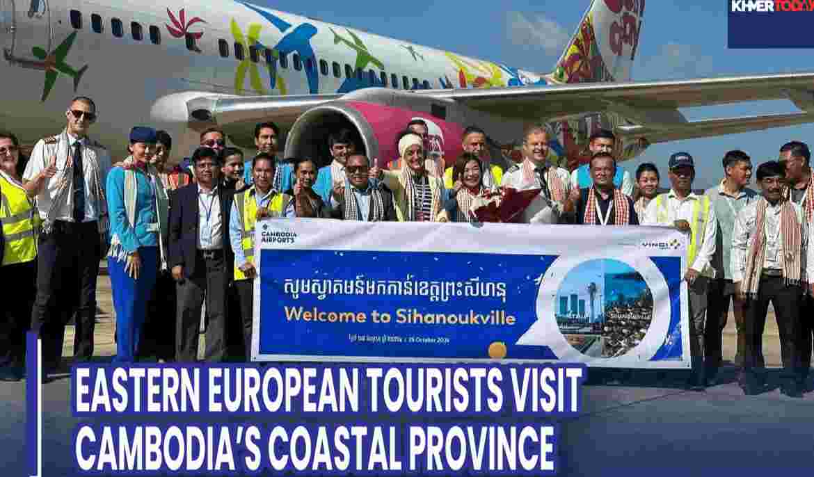 Eastern European Tourists Visit Cambodia’s Coastal Province