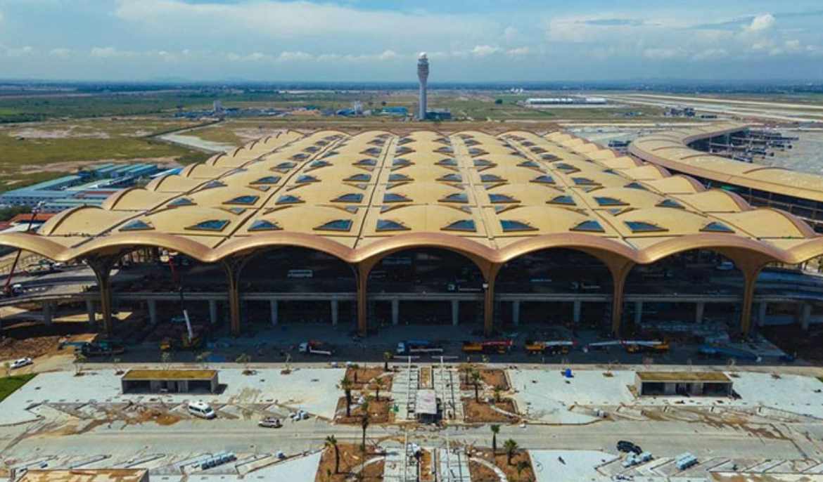 Techo International Airport construction reviewed ahead of operation on July 10